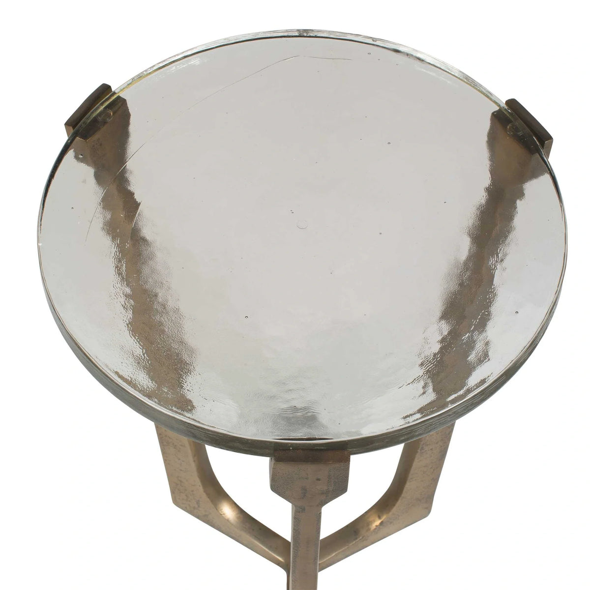 Outdoor Brass Accent Table