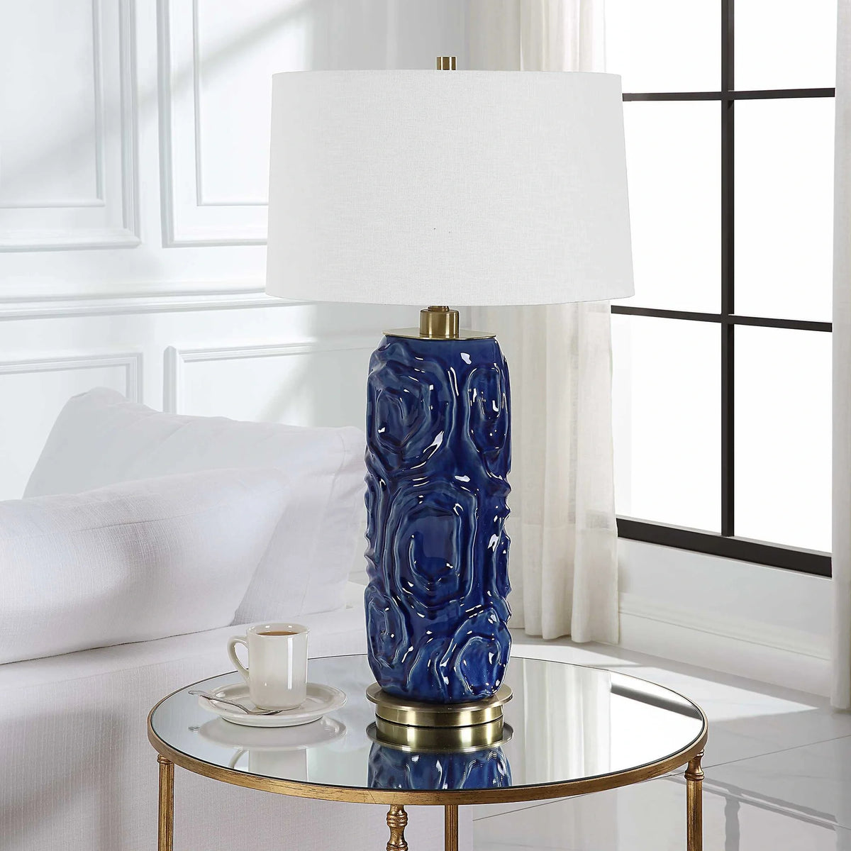 Blue Table Lamp