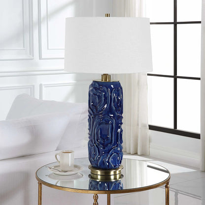 Blue Table Lamp