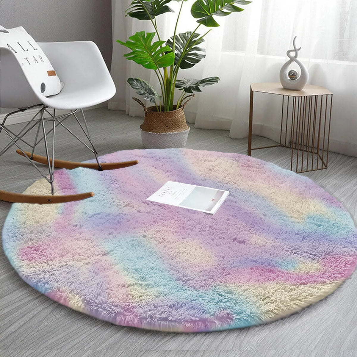 Transform Your Space with the Imperial Homeware Modern Tie Dye Shaggy Rug - Soft, Anti-Skid, and Fluffy for Ultimate Comfort in Your Living Room or Bedroom