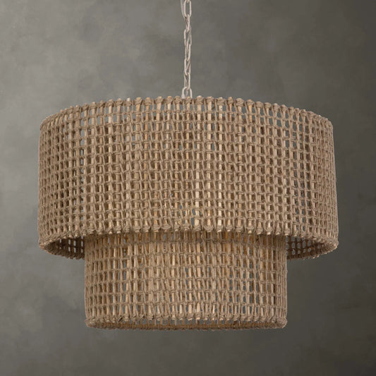 Woven Jute 1 Light Pendant