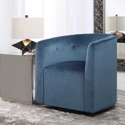 Blue Swivel Chair