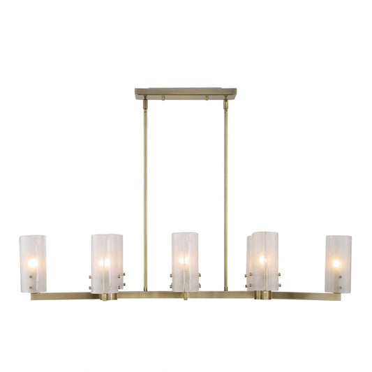 8 Light Linear Chandelier