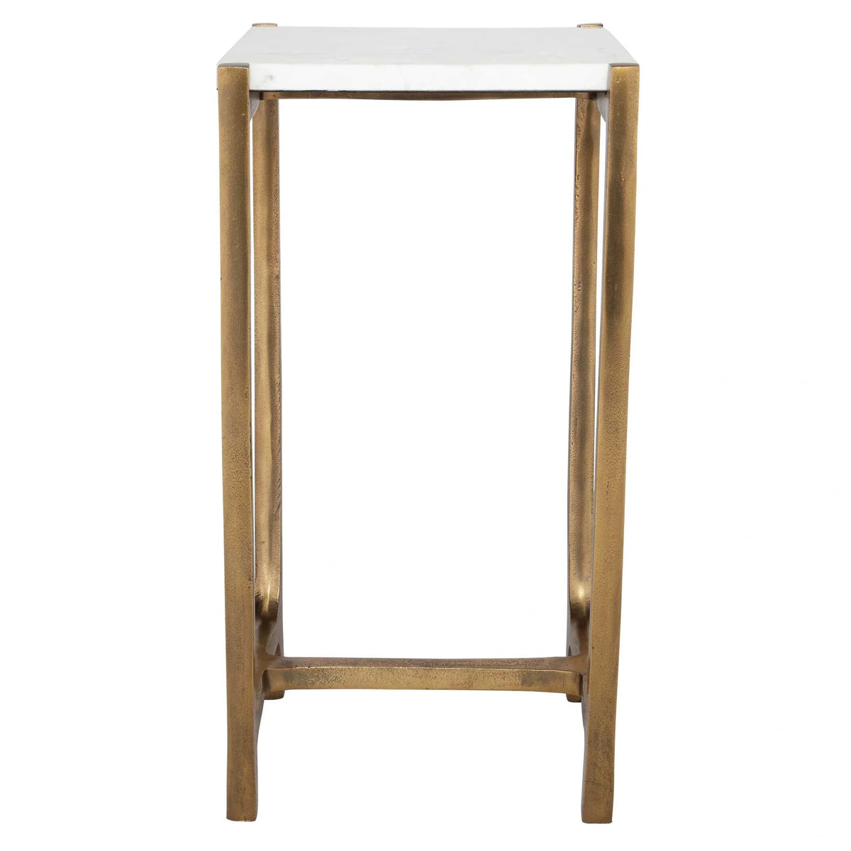 White Marble Accent Table
