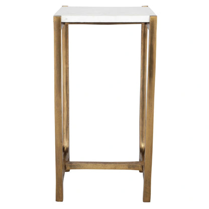 White Marble Accent Table