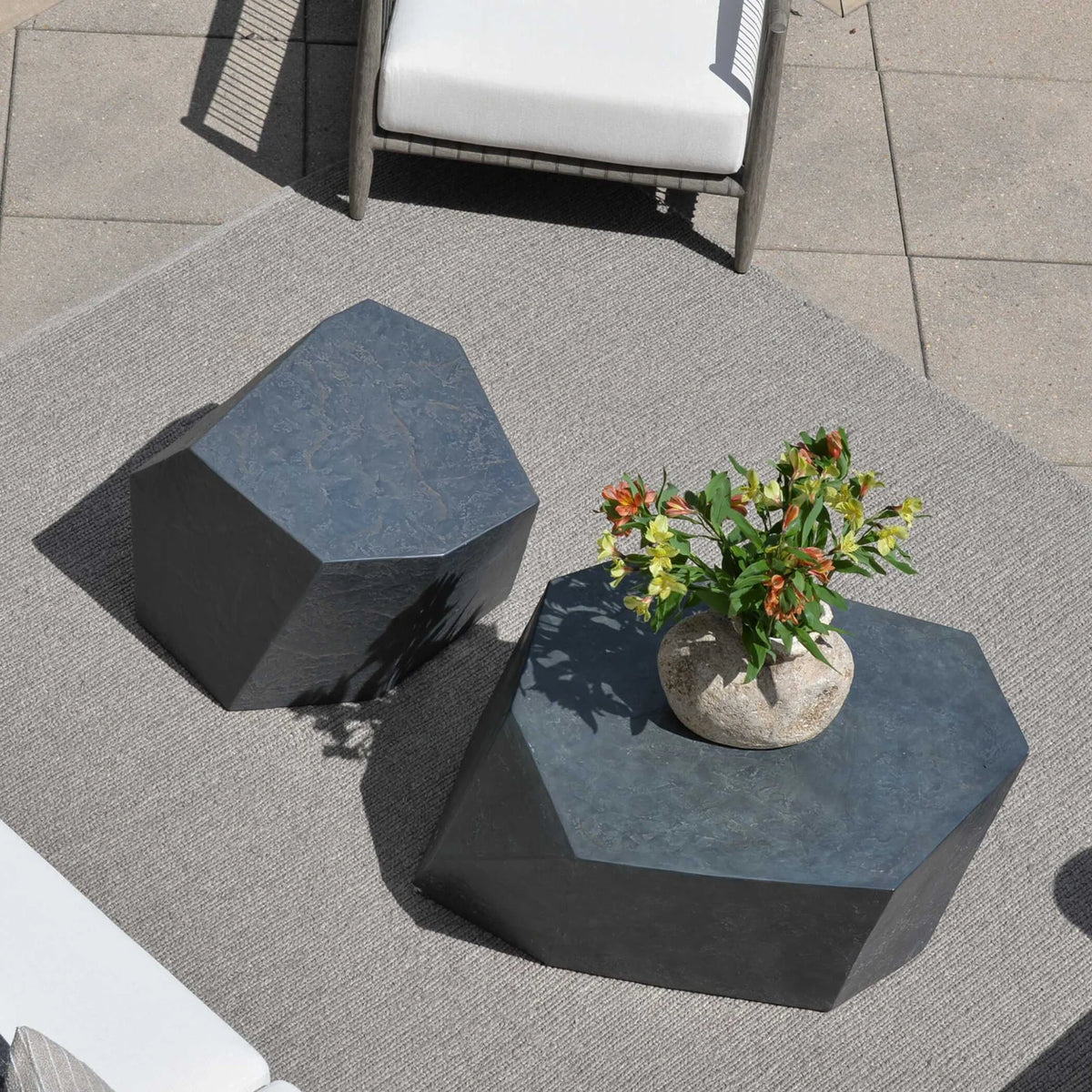 Slate Outdoor Side Table