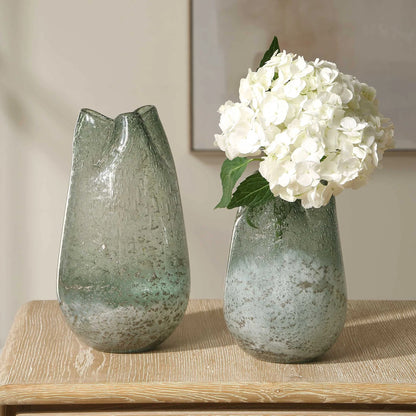 Seeded Glass Vases Set/2