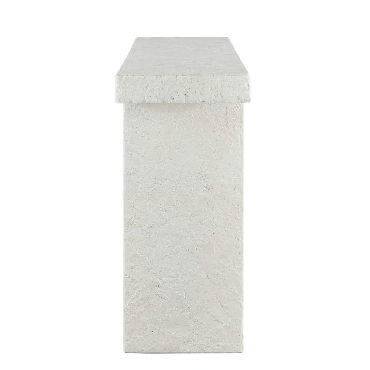 Indoor-Outdoor Limestone Console Table