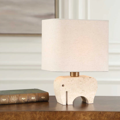 Travertine Accent Lamp