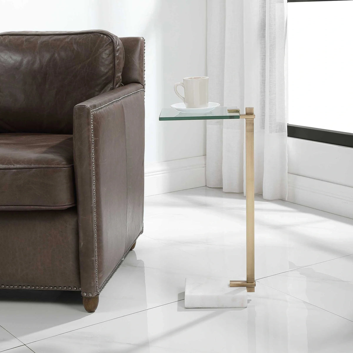 Brass Accent Table