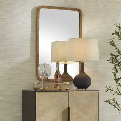 Antique Brass Mirror