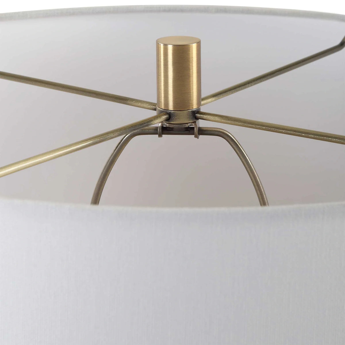 Black Stone Teardrop Table Lamp