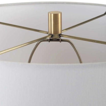Black Stone Teardrop Table Lamp
