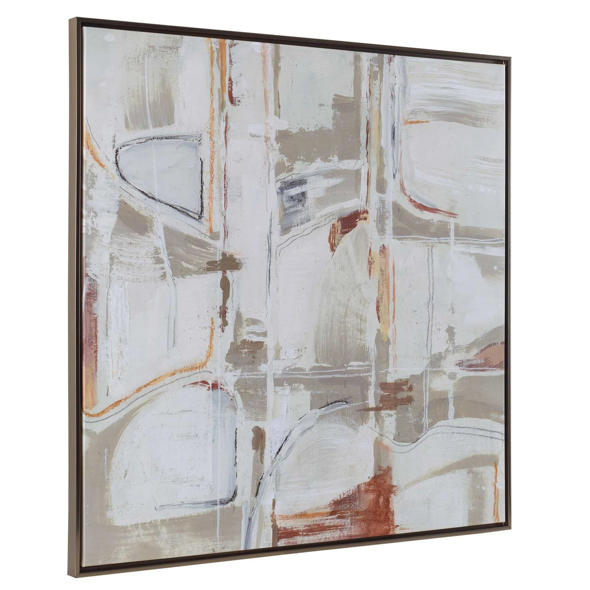 Tan & Terracotta Abstract Giclee Art