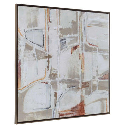 Tan & Terracotta Abstract Giclee Art