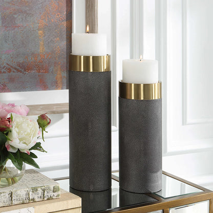 Brass Candleholders Set/2