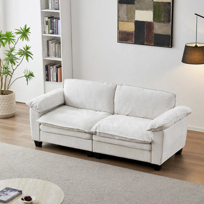 [Bellemave] Modular Sectional Loveseat Sofa, 2-Seat Chenille Couch with Washable Zipper Cushion Covers for Living Room