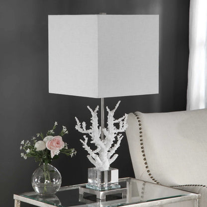 White Coral Table Lamp