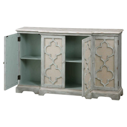 4-Door Gray Cabinet