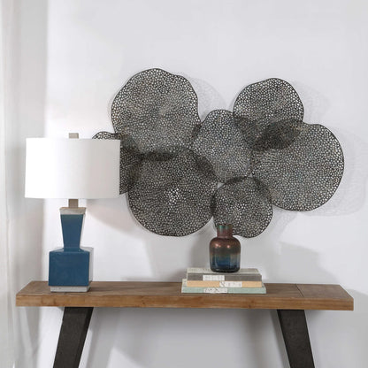 Antiqued Gold Metal Wall Art
