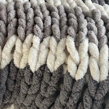 Cute Chunky Knit Blanket