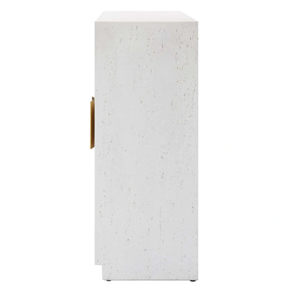 2-Door White Cabinet