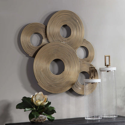 Gold Rings Wall Decor