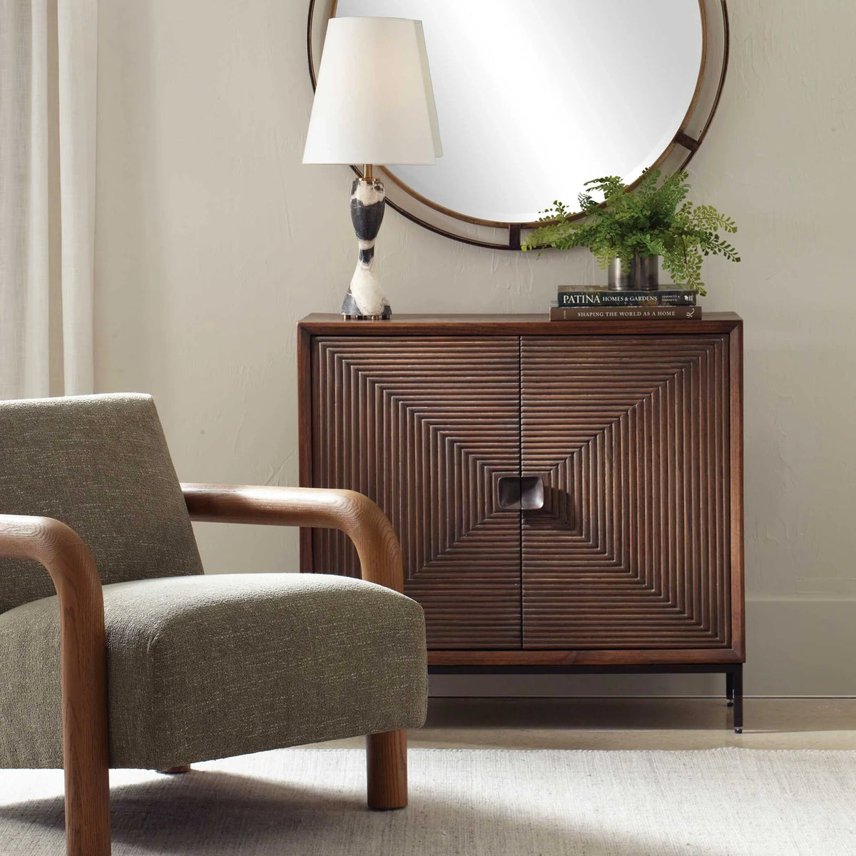 2 Door Wood Cabinet