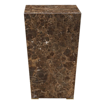 Emperador Brown Marble Accent Table