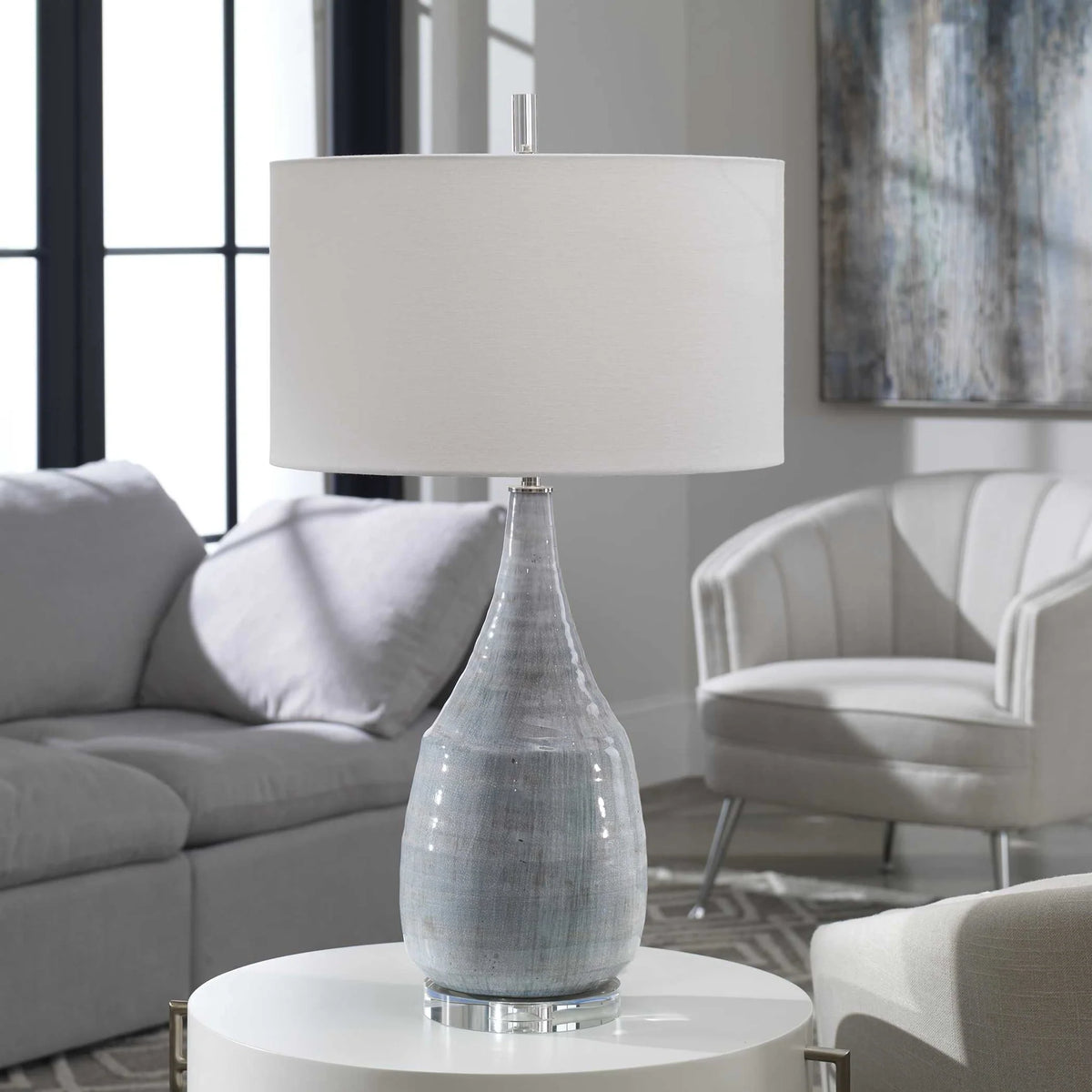 Coastal Crackle Glaze Table Lamp