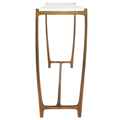 White Marble Console Table