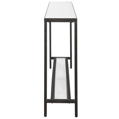 Mirrored Glass Console Table