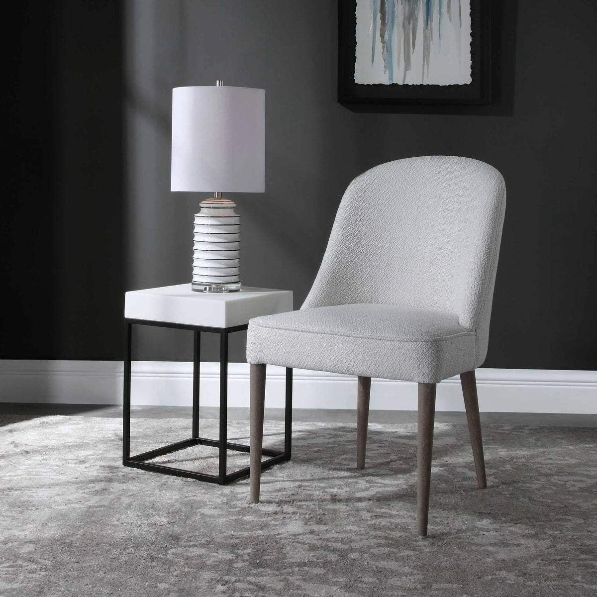Armless Chairs, Set of 2