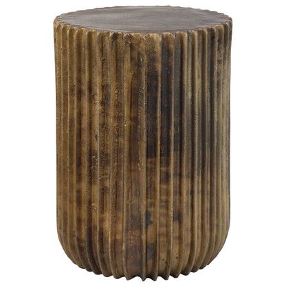 Textured Gold Accent Table
