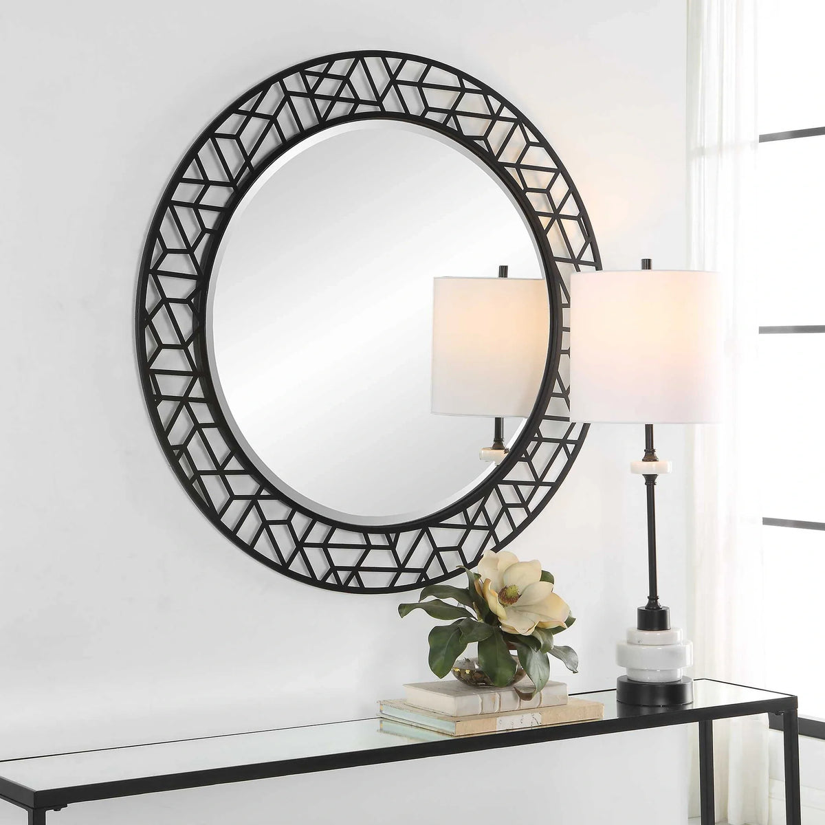 Metal Round Mirror