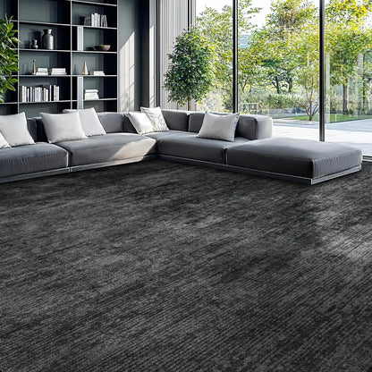 Shilucheng Ultra-Thin Washable Area Rug | 0.7mm Low Profile, Non-Slip Stain-Resistant | Vintage Boho Pattern
