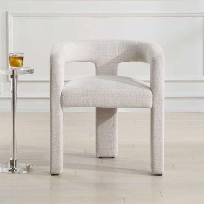 Sculptural Fabric Dining Chair