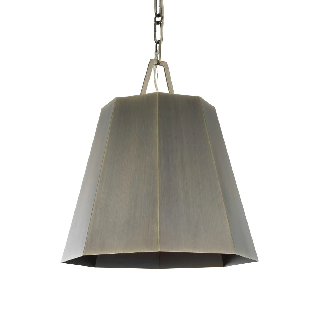 Hexagon Brass Pendant Light