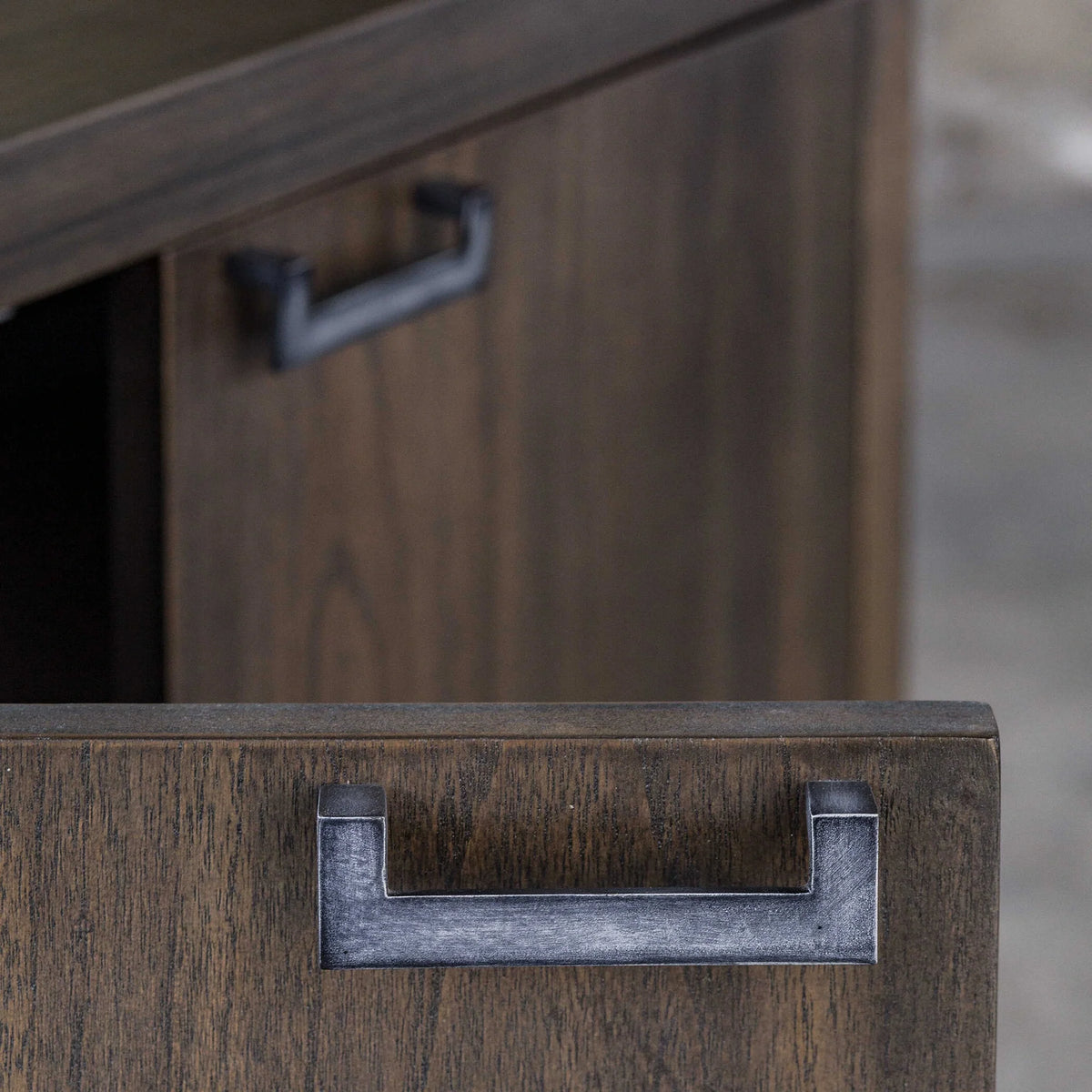 Light Walnut Console Cabinet