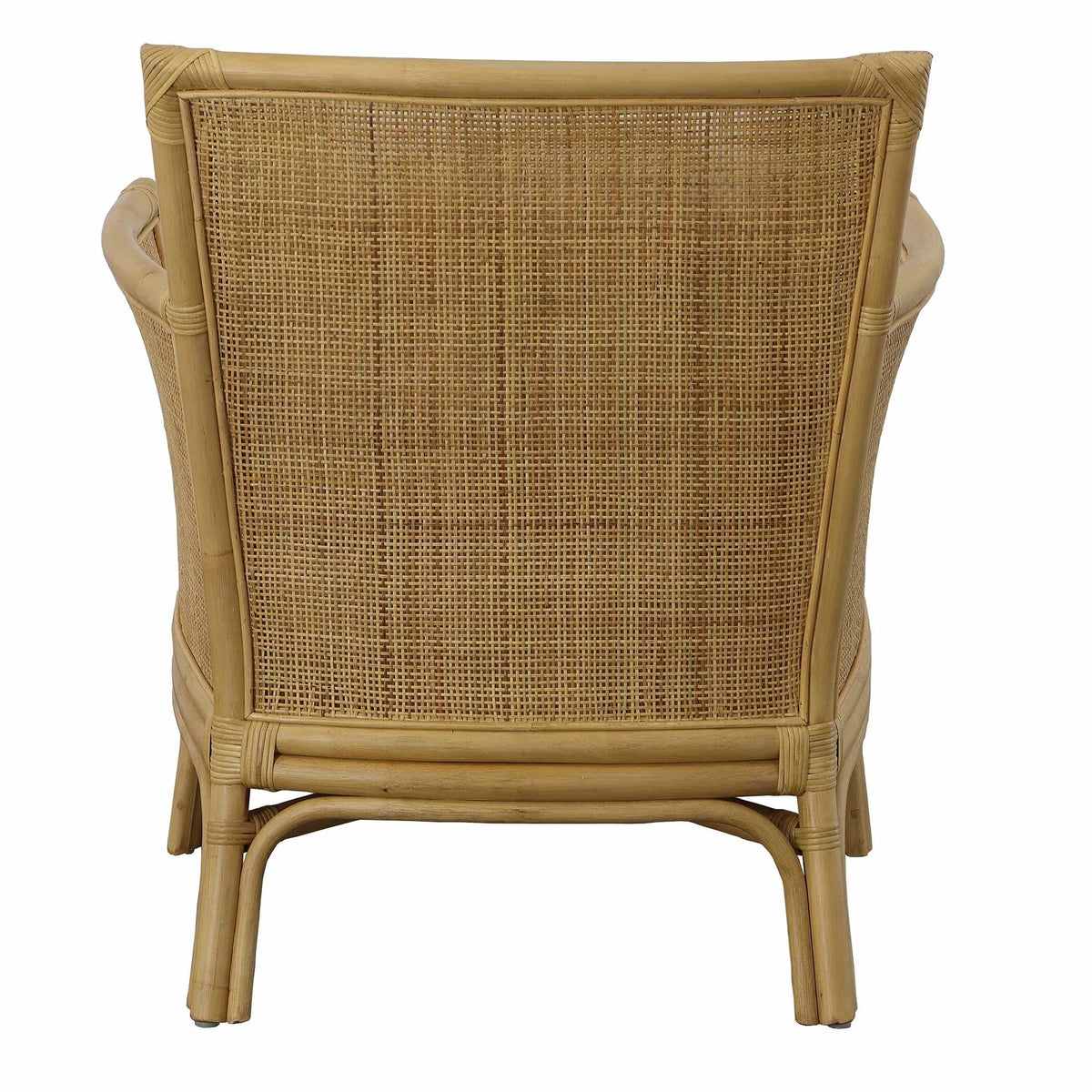 Woven Rattan Accent Armchair
