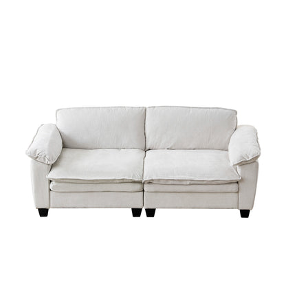 [Bellemave] Modular Sectional Loveseat Sofa, 2-Seat Chenille Couch with Washable Zipper Cushion Covers for Living Room