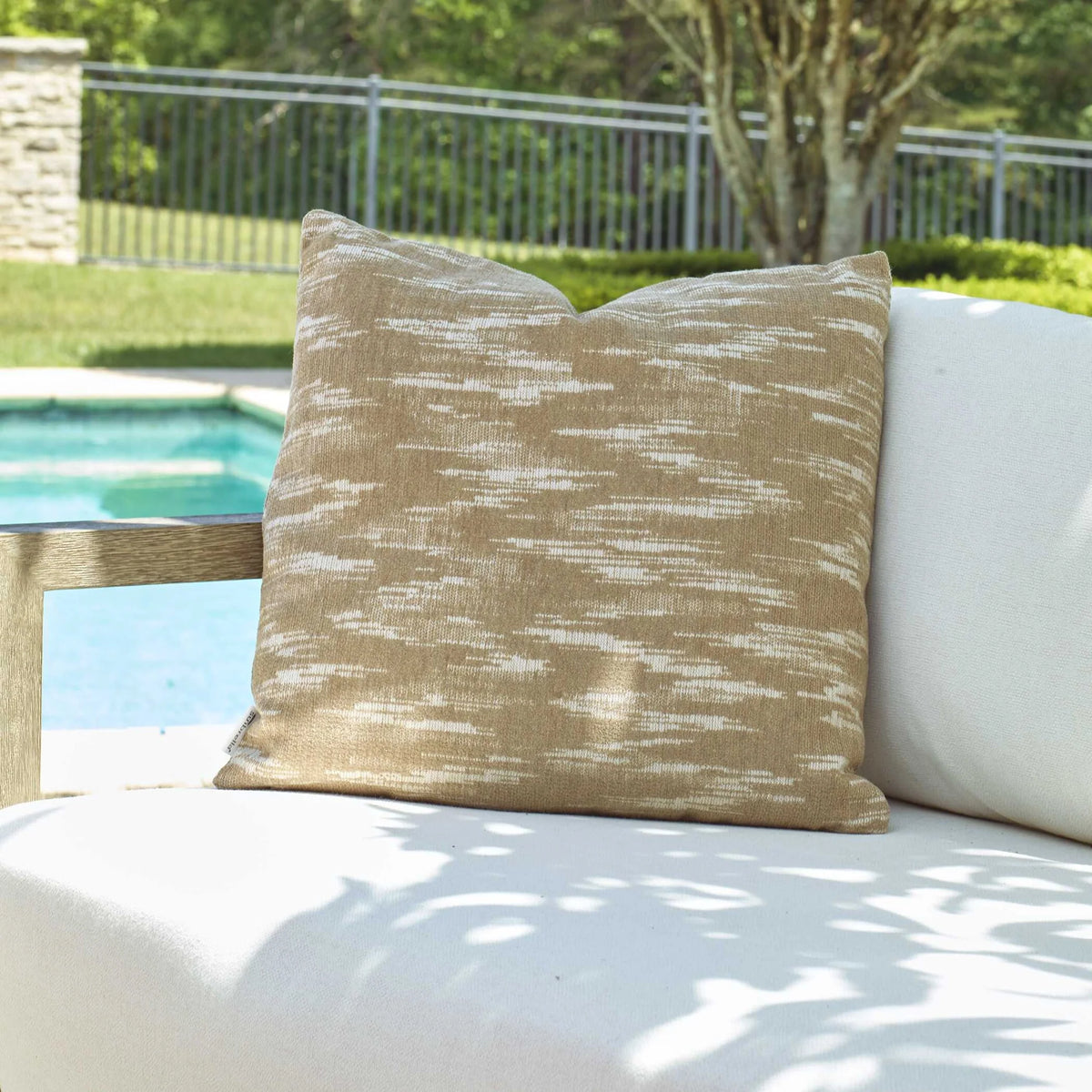 Outdoor Sand Toned Pillow
