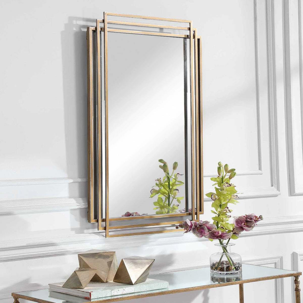 Brushed Gold Mirror