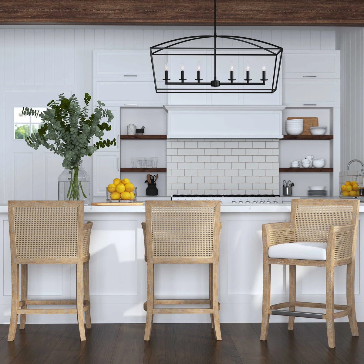 6 Light Linear Chandelier
