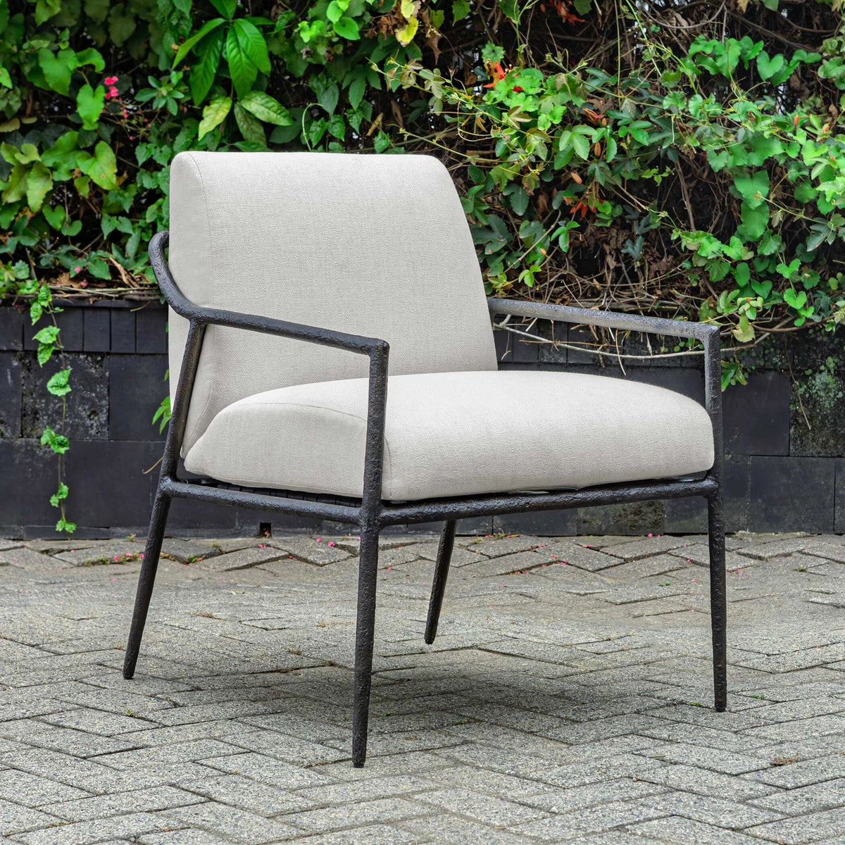Outdoor Upholstered Lounge Chair
