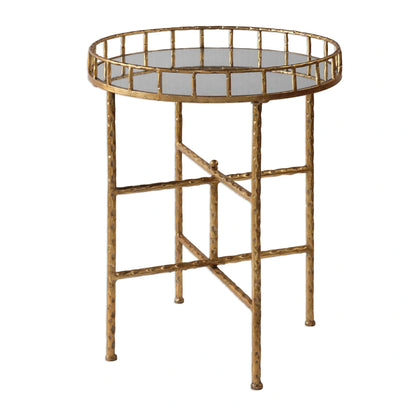 Bright Gold Accent Table