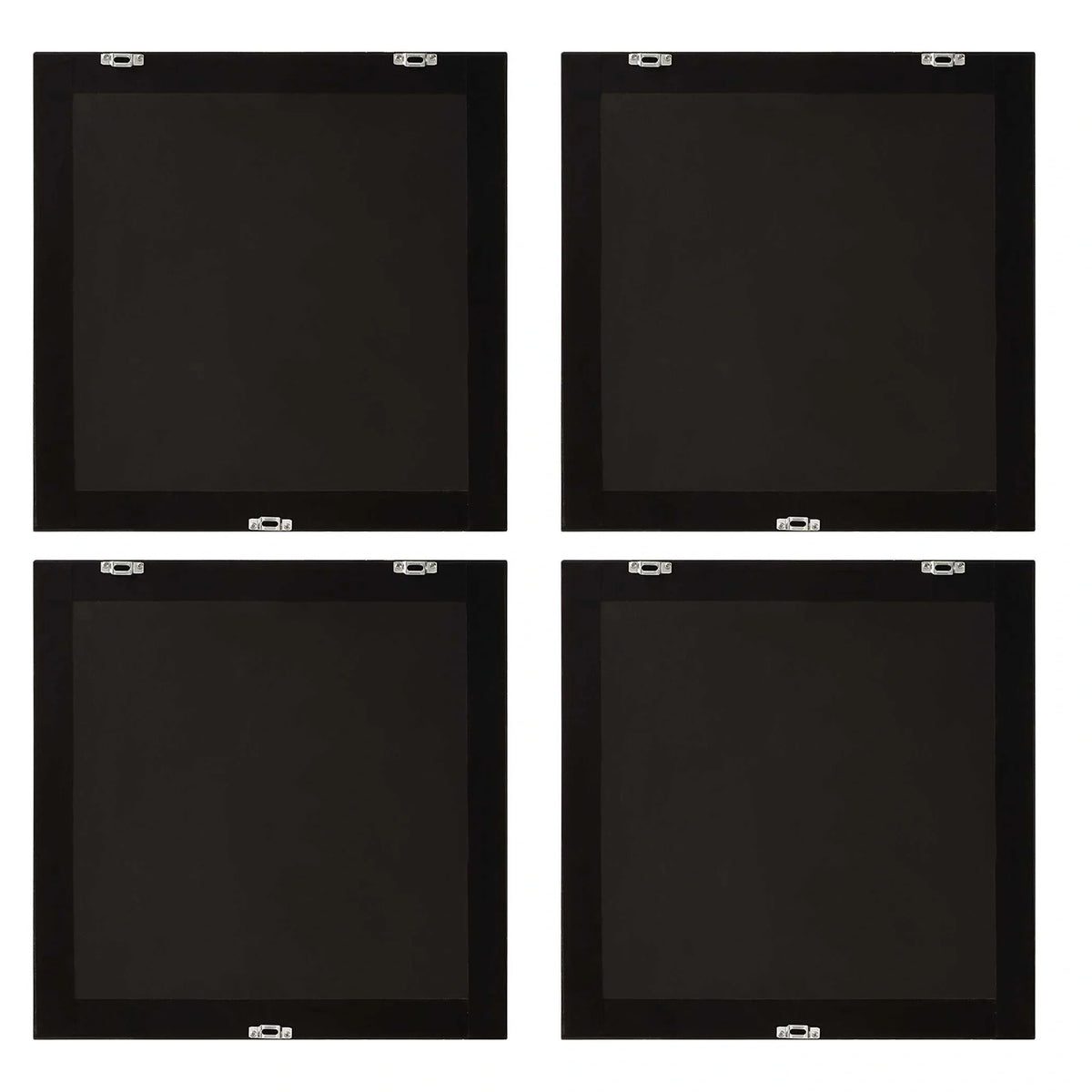 Textured Abstract Framed Prints, Set of 4
