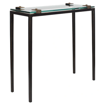 Glass Top Accent Table