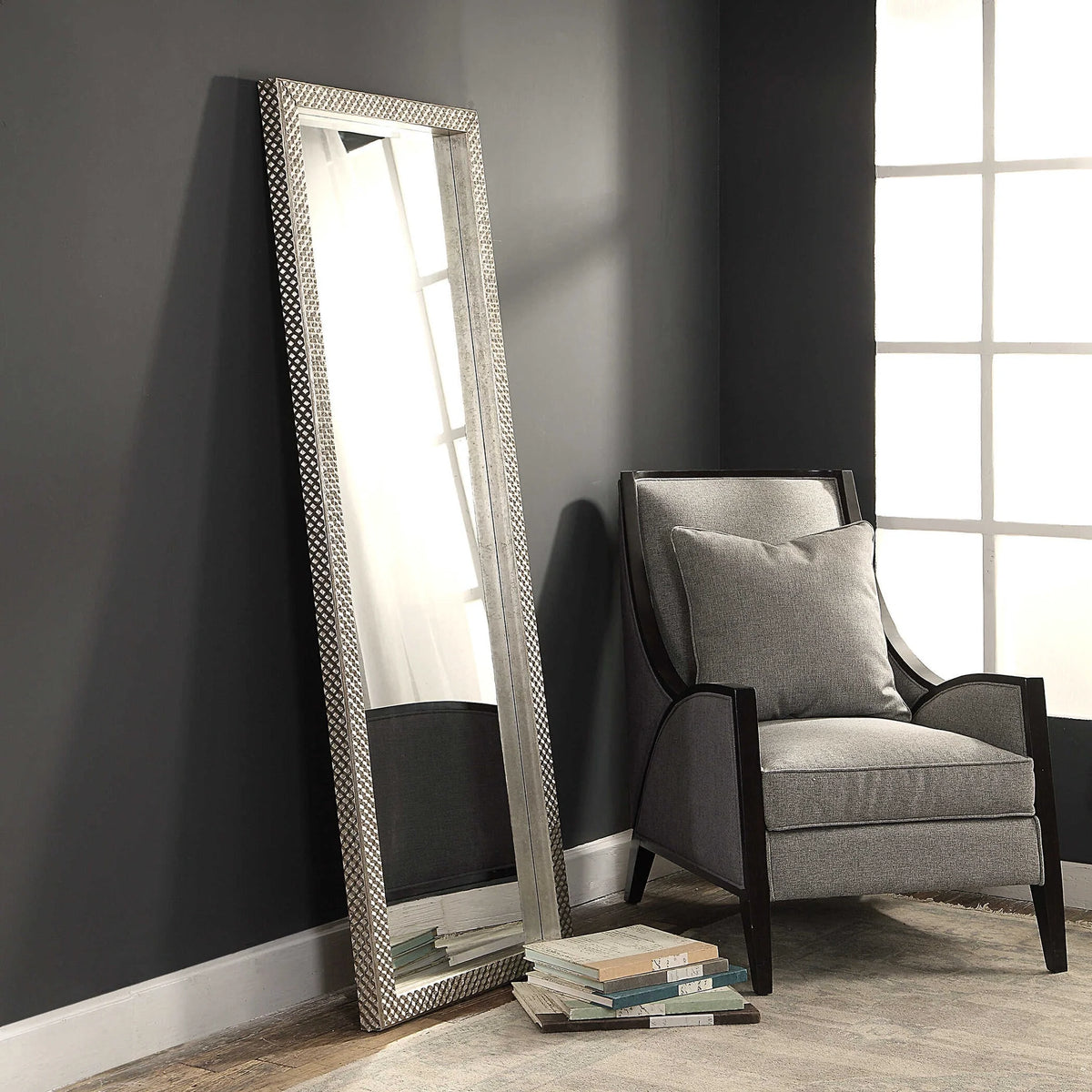 Metallic Silver Mirror