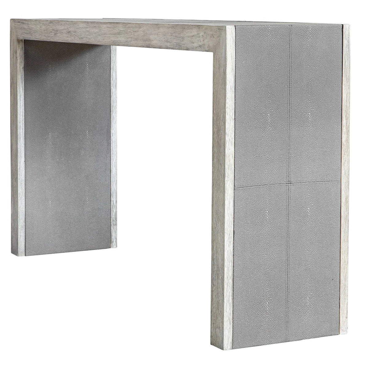 Aged Gray Console Table